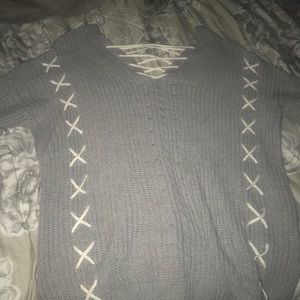 Lace Up Sweater True Craft